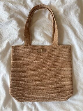 Helen Kaminski Raffia Woven Tote, Natural Tan